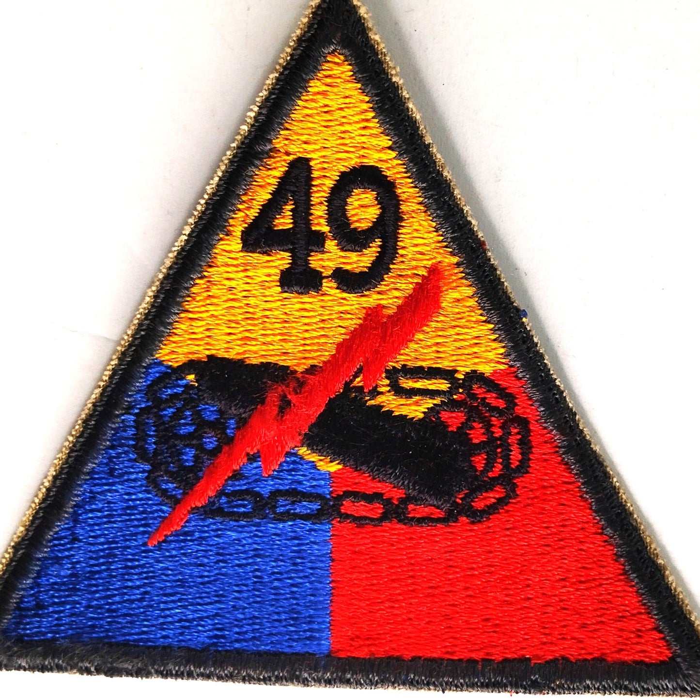 US Army 49th Armored Division Novelty Patch 3‑3/8" × 3‑7/8" Sew‑On