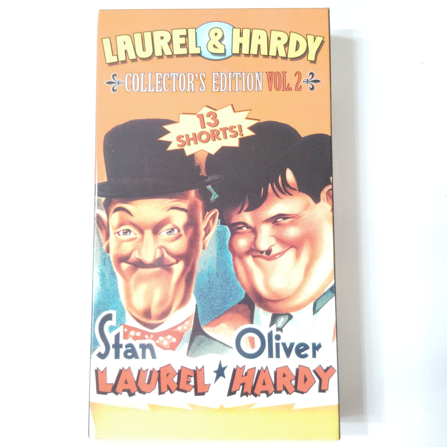 Laurel & Hardy Volume 2 VHS 2003 13 Silent B&W Shorts  Comedy Classics