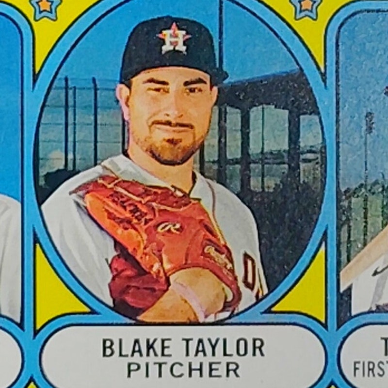 2021 Topps Heritage Rookie Stars Astros 211 Jones Taylor Paredes RC VG/EX