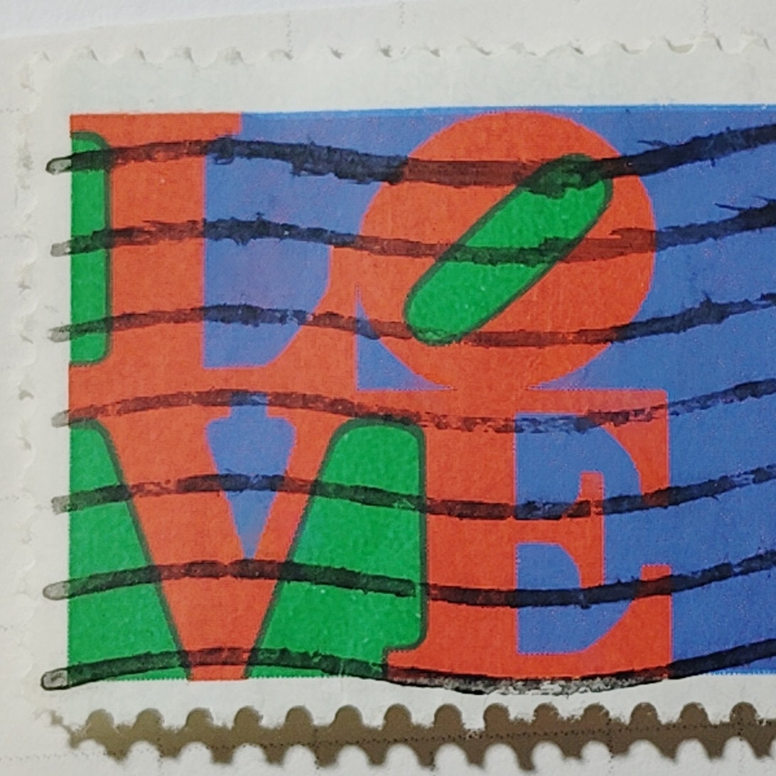 1973 US Postage Stamp Scott #1475 8c Love Robert Indiana Pop Art Used Canceled