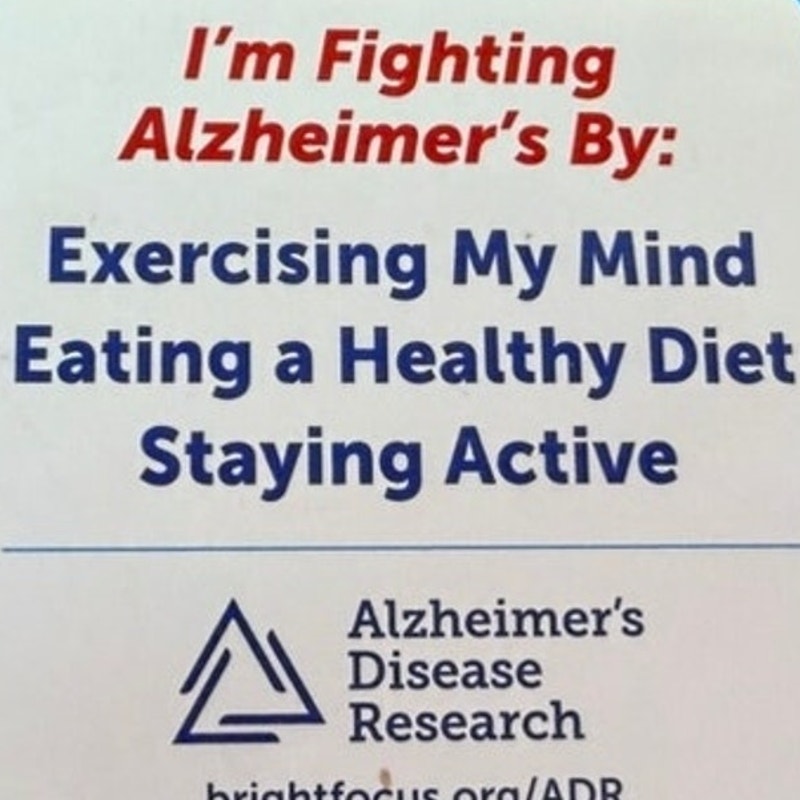 Alzheimer’s Disease Research Fridge Magnet BrightFocus Brain Health Vinyl 3x3