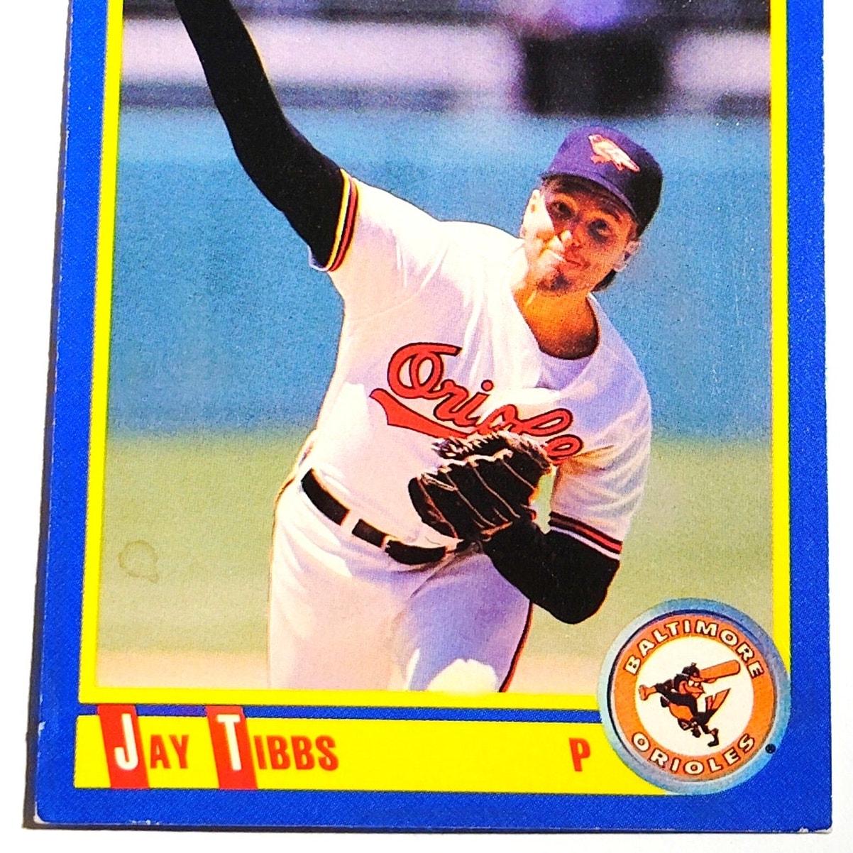 1990 Score Jay Tibbs #480 Baltimore Orioles Pitcher MLB Baseball EX