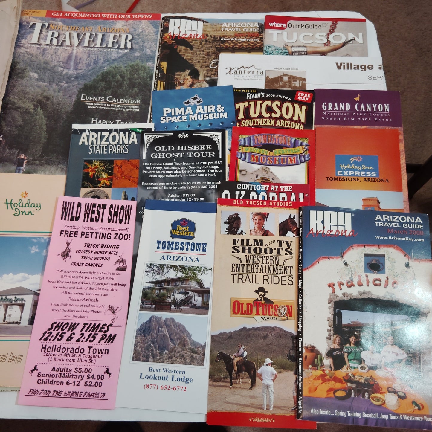 Vintage Grand Canyon AZ Tourist Brochures Ephemera Lot - Arizona Collectible