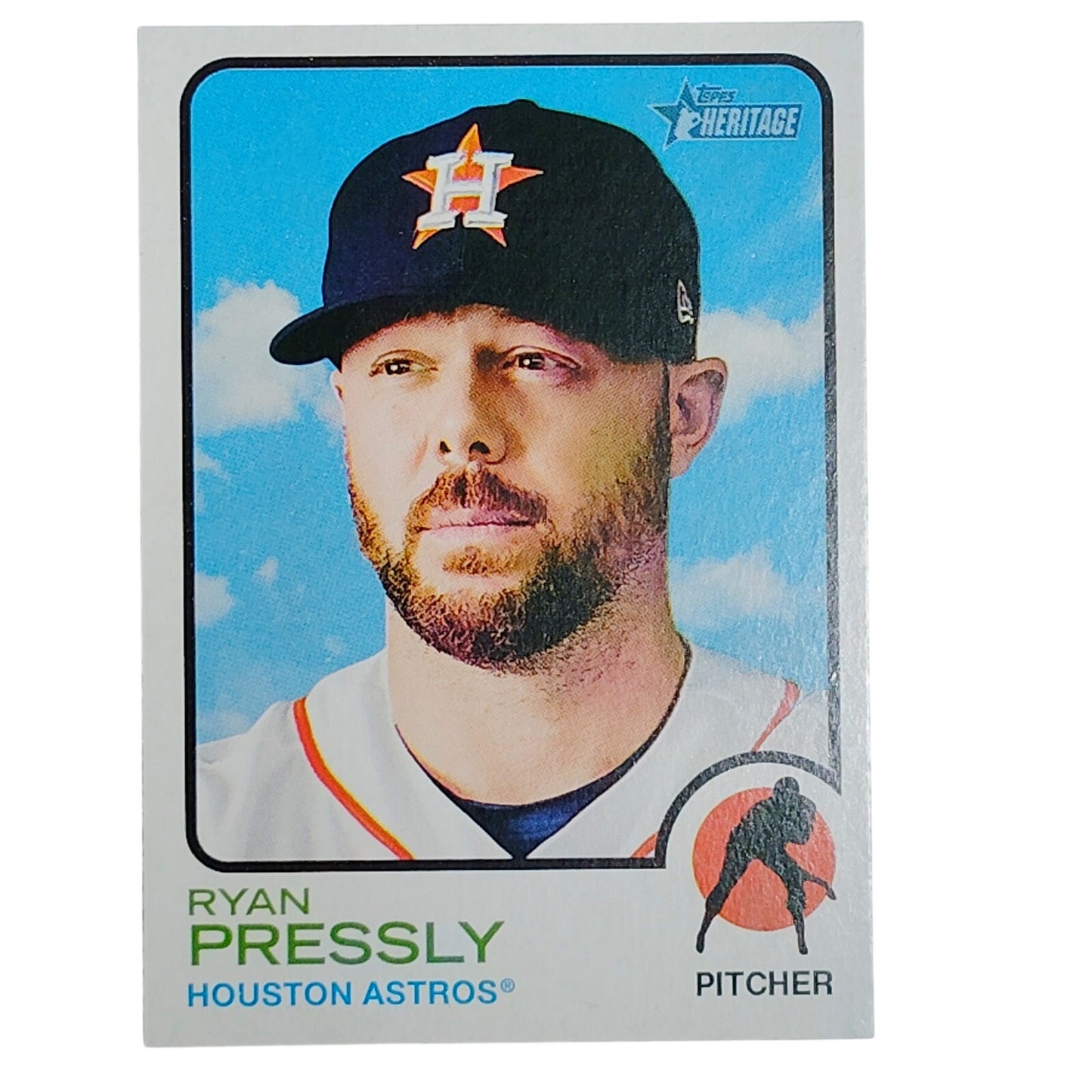 2022 Topps Heritage Ryan Pressly 218 Houston Astros Pitcher Baseball VG/EX