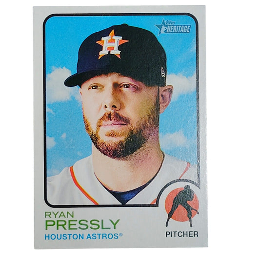 2022 Topps Heritage Ryan Pressly 218 Houston Astros Pitcher Baseball VG/EX
