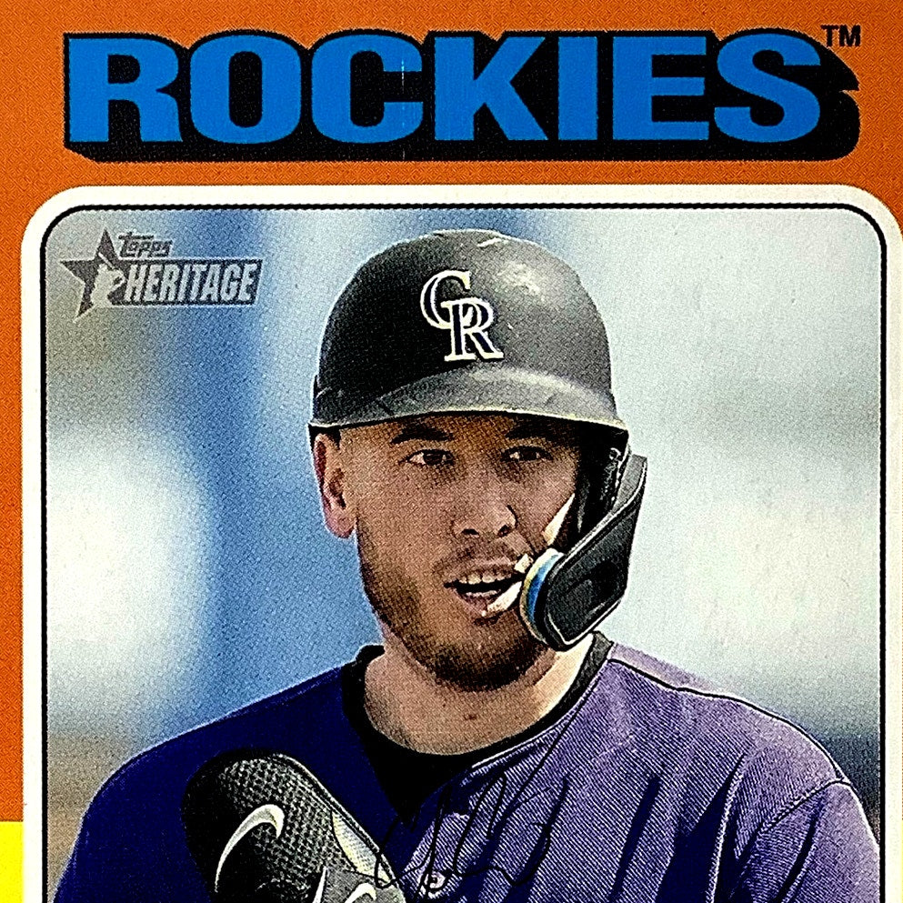 2024 Topps Heritage - C.J. Cron, Colorado Rockies 1B, Card #435, NM+