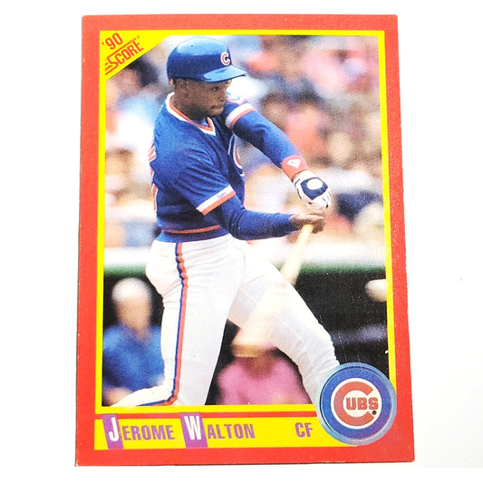 1990 Score Jerome Walton #229 Chicago Cubs Center Fielder Rookie MLB EX