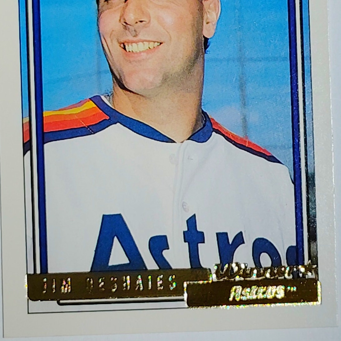 1993 Topps #415 Jim Deshaies Gold Foil Winner Houston Astros Pitcher - VG/EX