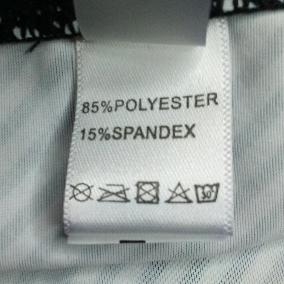 Black & White Striped High-Waist Bikini Bottoms - Size L