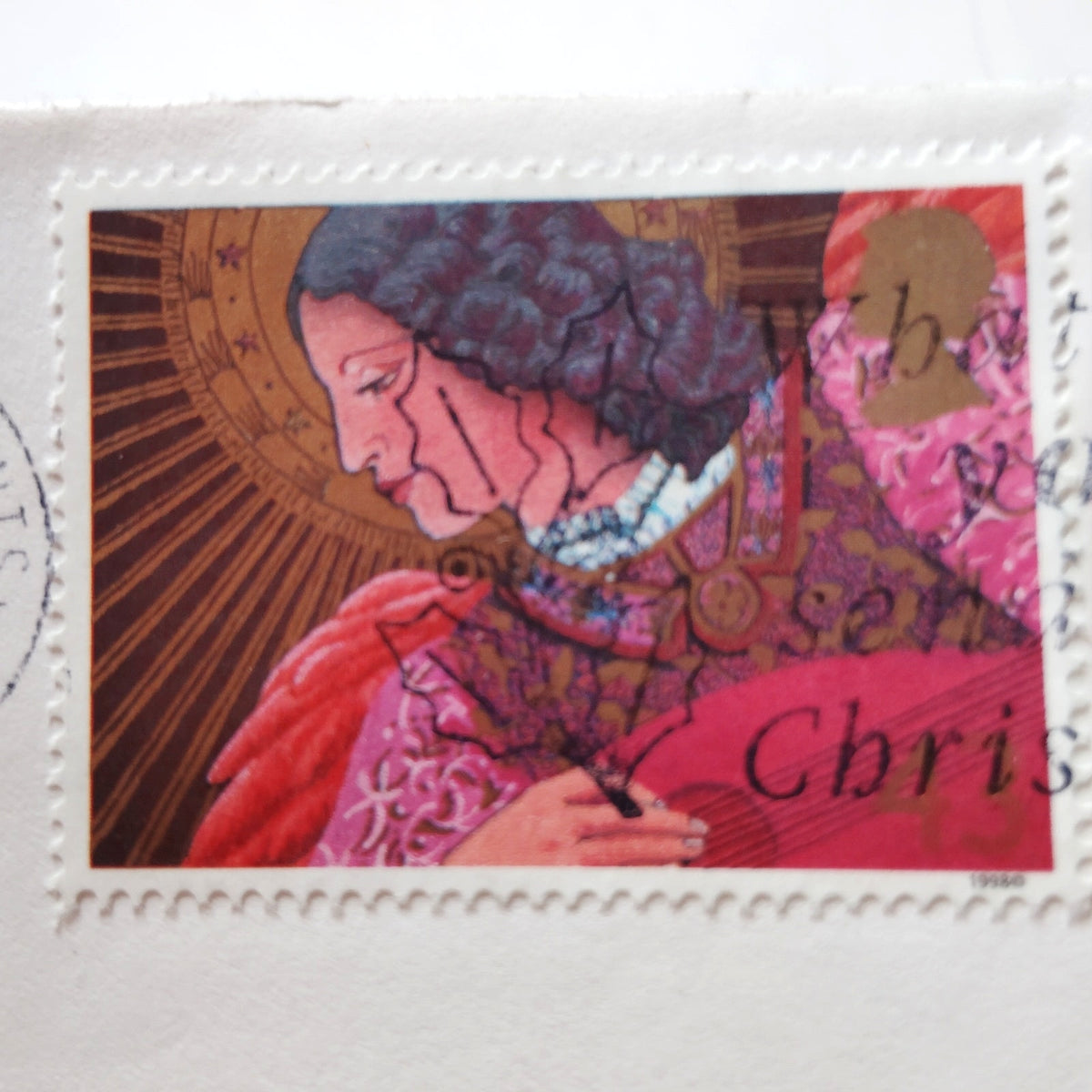 1998 GB Royal Mail Christmas Cover Madonna & Child Stamps Dorset Postmark
