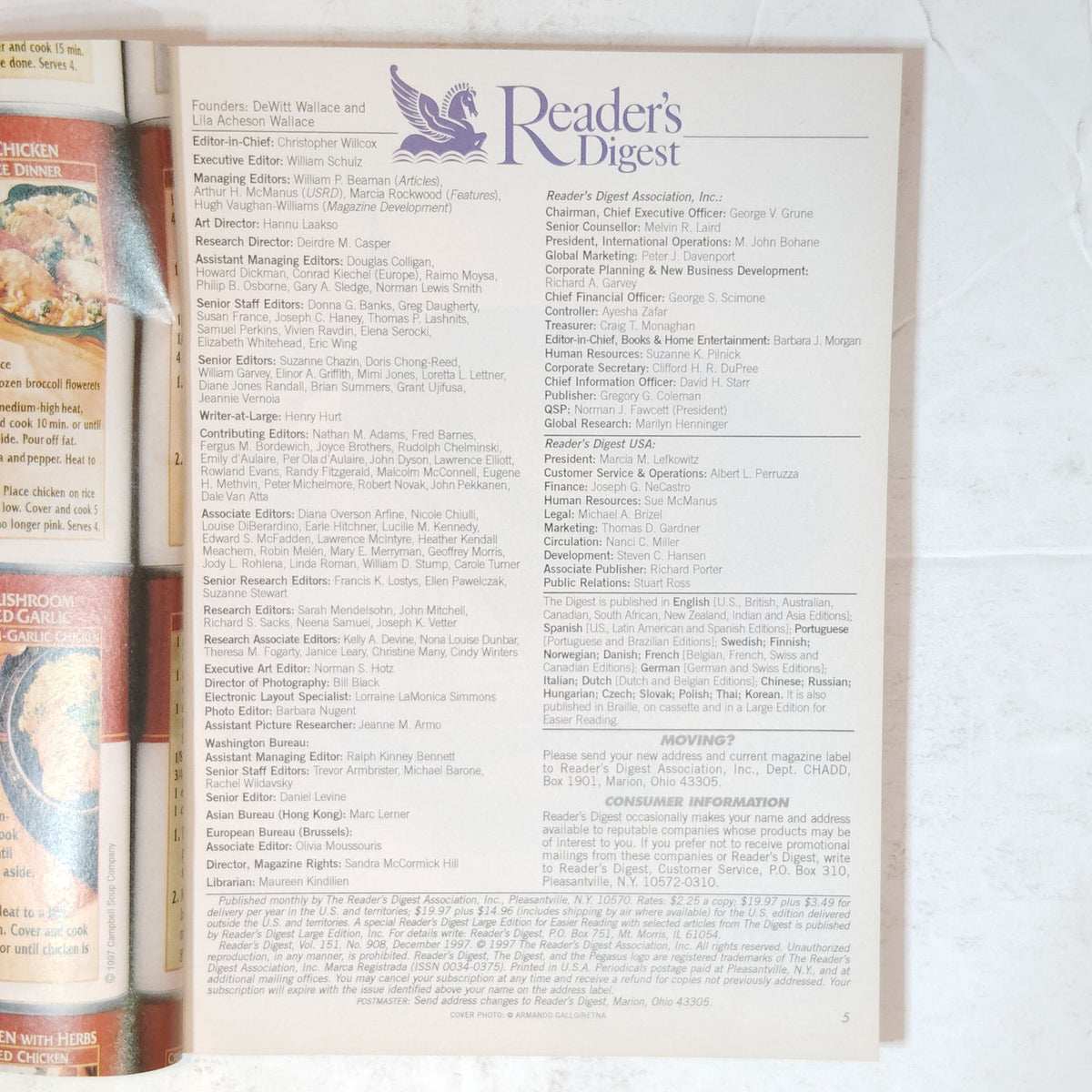 Reader's Digest December 1997 Magazine - Paul Reiser Cover, Vintage Issue