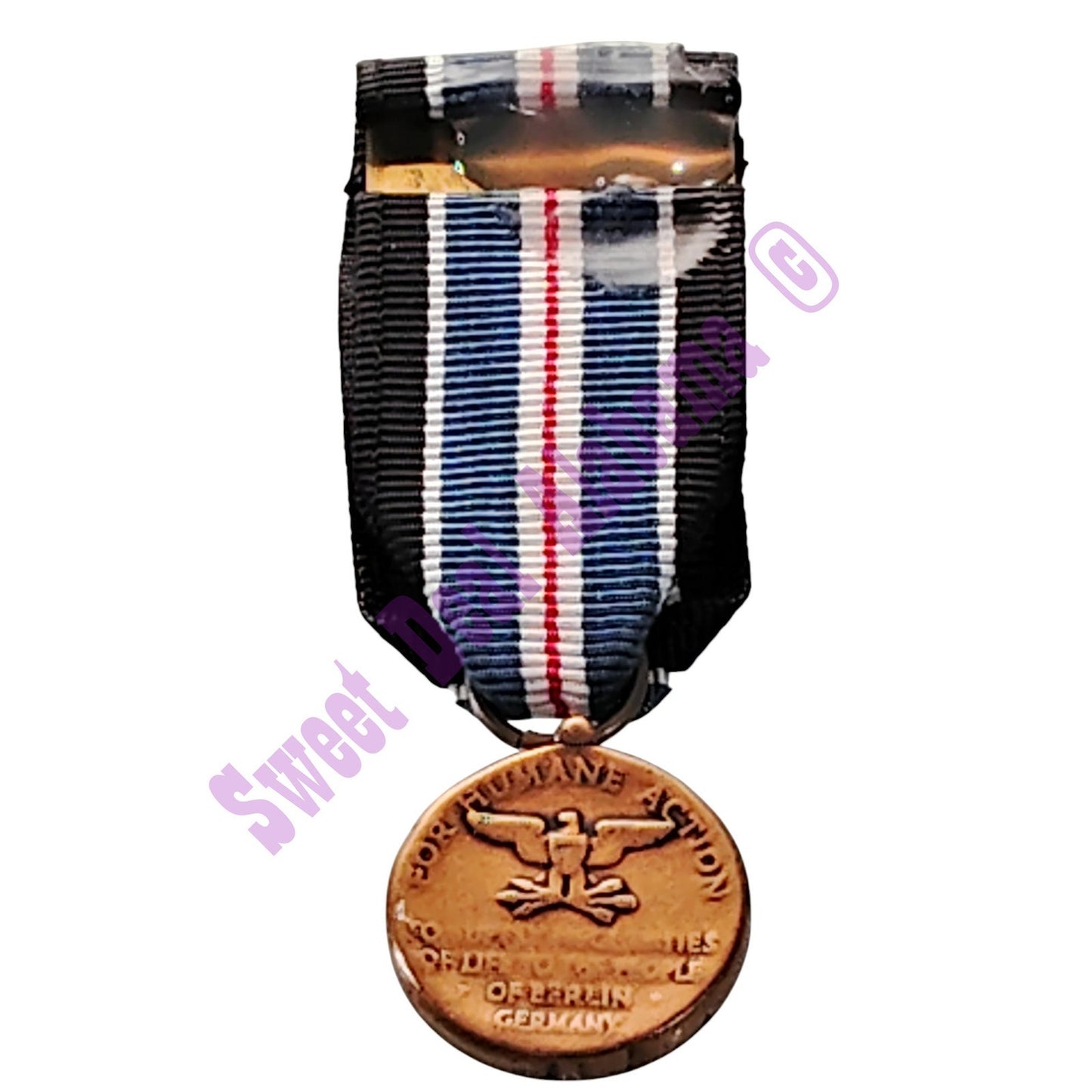 Humane Action Mini Medal (3/4"D) Ribbon (3/4"W) Overall 2-1/4"H