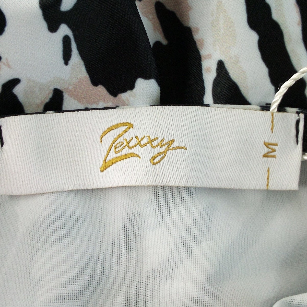 Zexxxy Tummy Control One‑Piece Swimsuit Leopard Zebra Print Halter M (8-10)