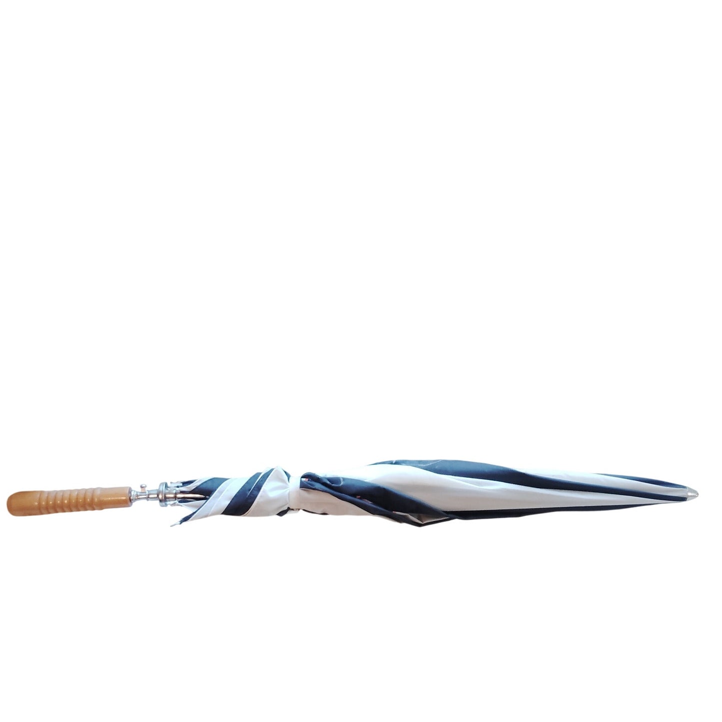 VTG 1970s Auburn Tigers Stick Umbrella – AU Logo – Navy/White – 35"L, 48" Open