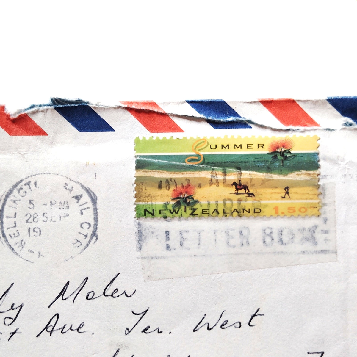 1994 New Zealand $1.50 Summer Pohutukawa Airmail Cover Wellington to Florida