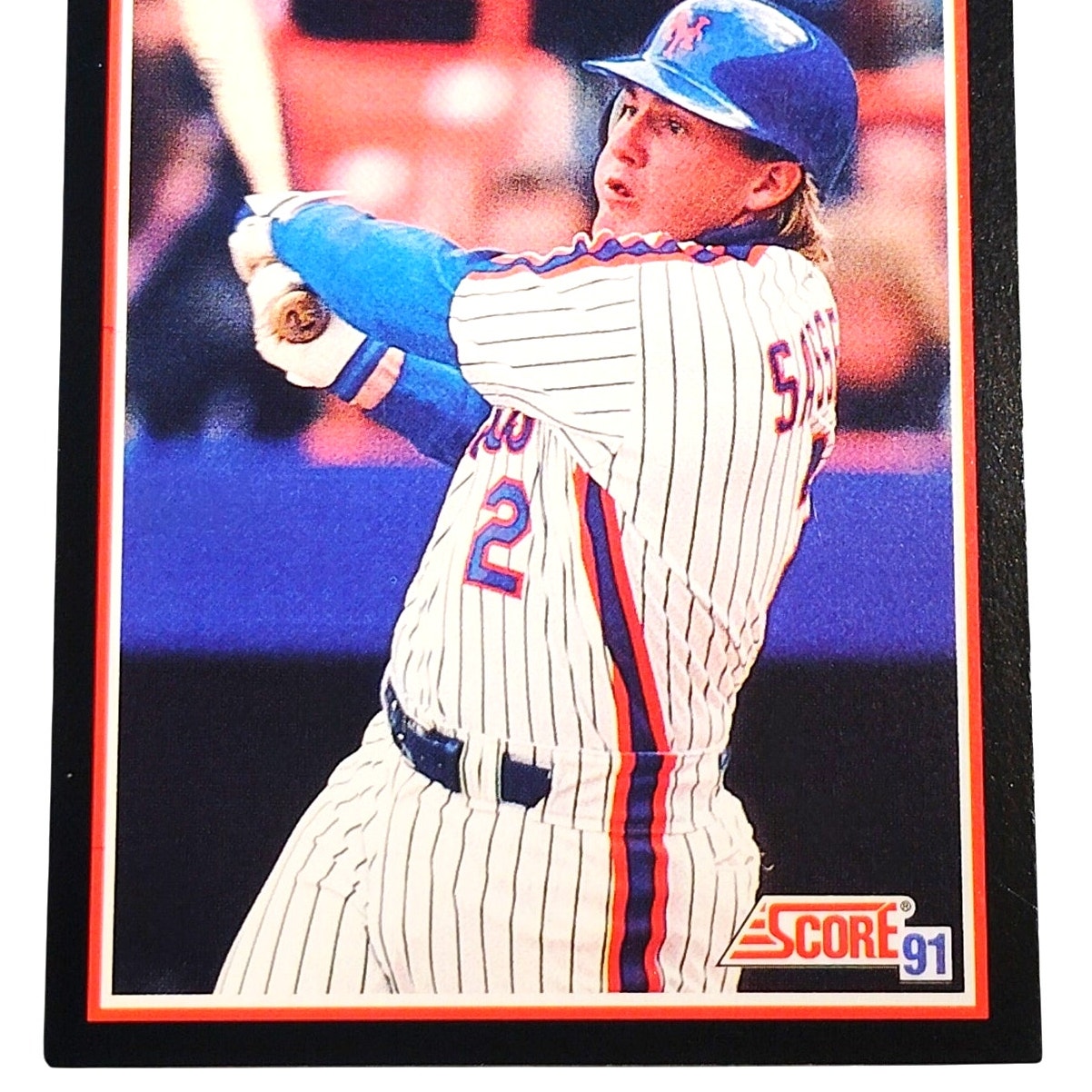 1991 Score Mackey Sasser #307 New York Mets Catcher MLB Baseball Card NM