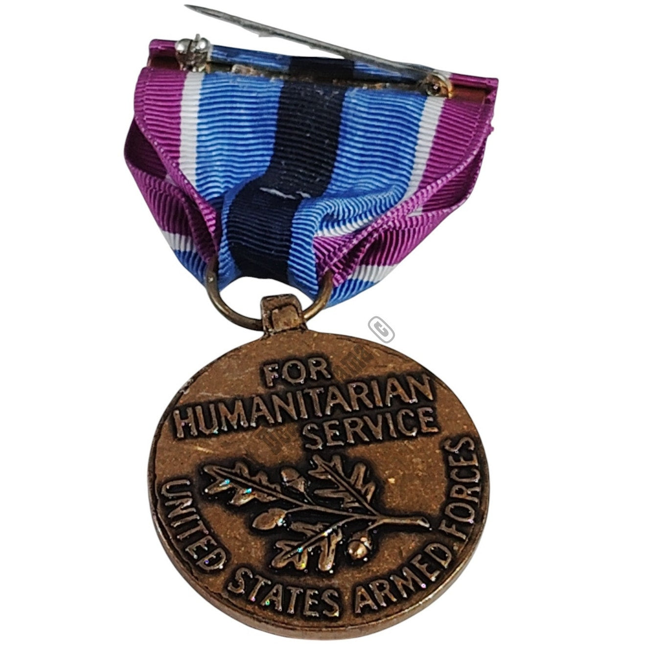 Armed Forces Humanitarian Service Medal w/ Pinback, 1-1/4"D x 2-7/8"H Overall