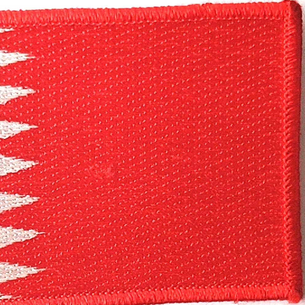 Bahrain Flag Patch Embroidered Tactical Military Morale Sew-On 3.5" x 2.5"
