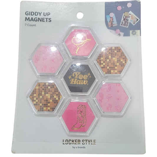 Giddy Up Magnets – 7 Count Locker Style Set for Photos & Vision Boards – Cowboy Bebop Theme