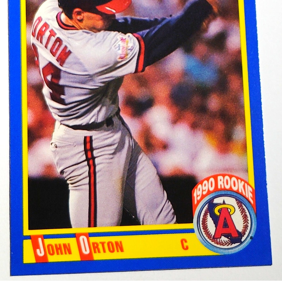 1990 Score John Orton RC #582 California Angels Rookie Catcher MLB Baseball EX
