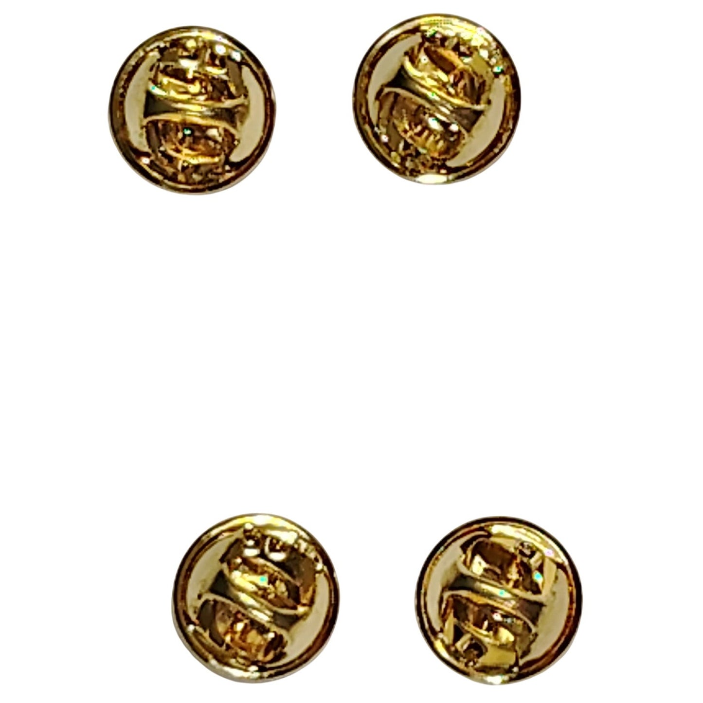 Corporal Hat, Lapel Device Pin Set, 3/4"W x 3/8"H, Yellow Gold / Brass Finish