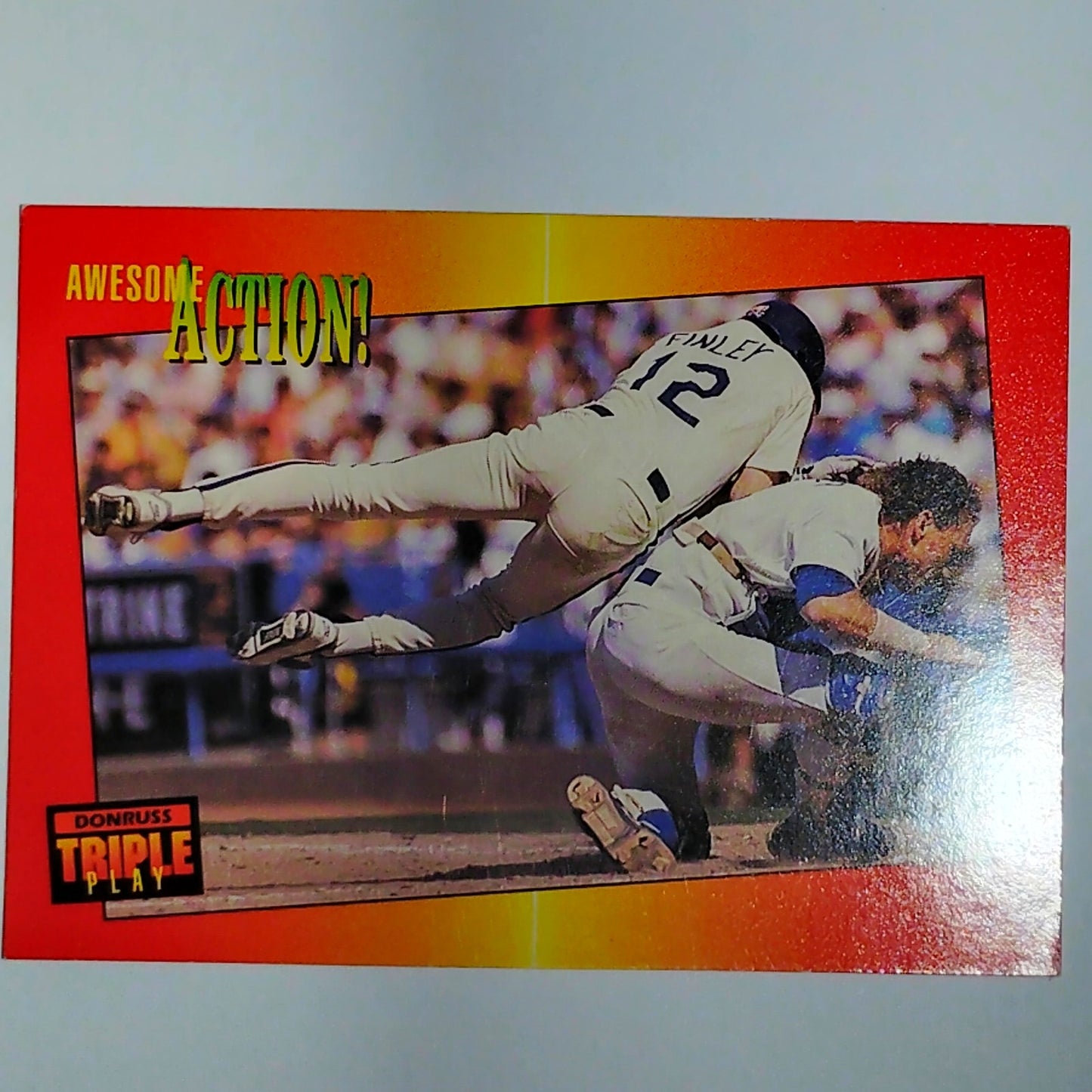 1992 Triple Play Awesome Action Steve Finley Card #26 Houston Astros OF VG/EX