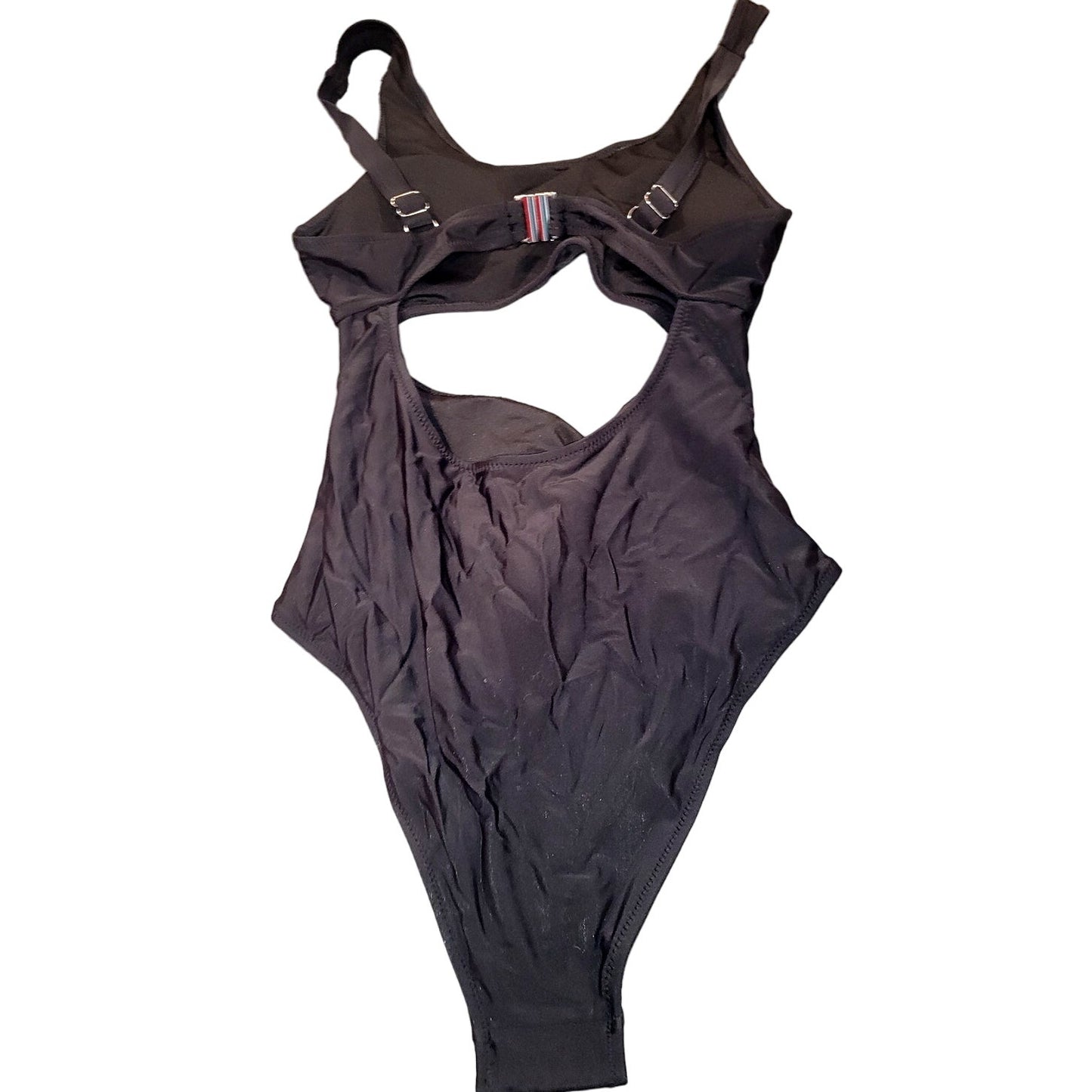 VIMPUNEC Tummy Control One Piece Swimsuit High Waisted, Cut Out, Black, M (6-8)