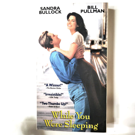 While You Were Sleeping VHS 1996 Sandra Bullock Bill Pullman Romantic Comedy