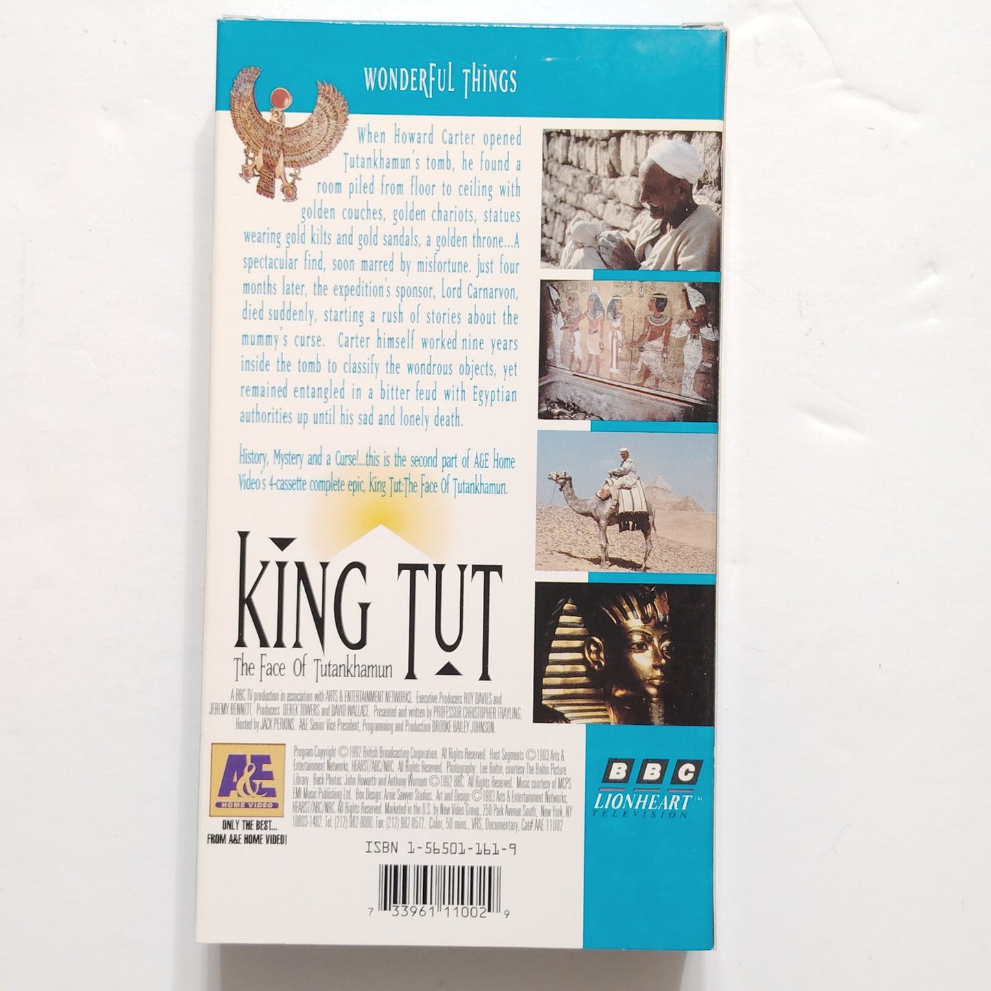 King Tut The Face of Tutankhamun 4‑Tape VHS Boxed Set 1992 A&E Documentary