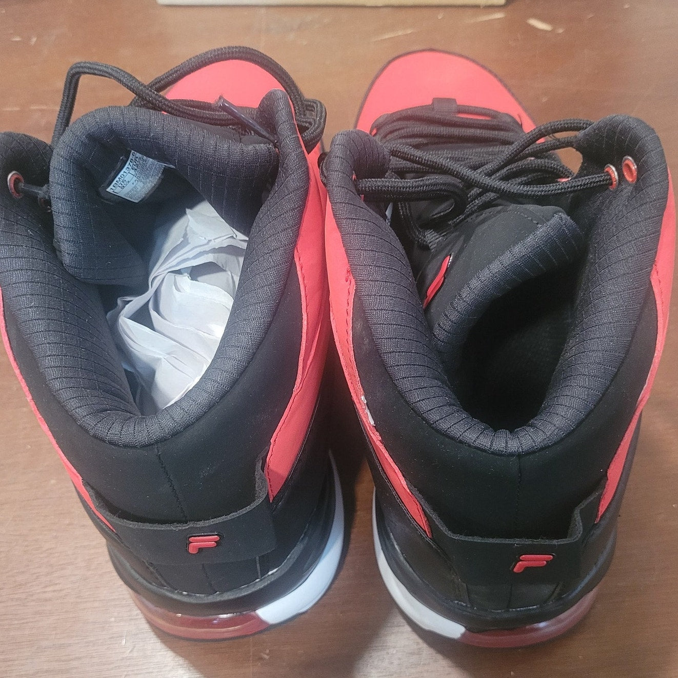 Fila Activisor Viz Men’s Athletic Shoes, Size 9.5 Red/Black, Lightweight Comfort