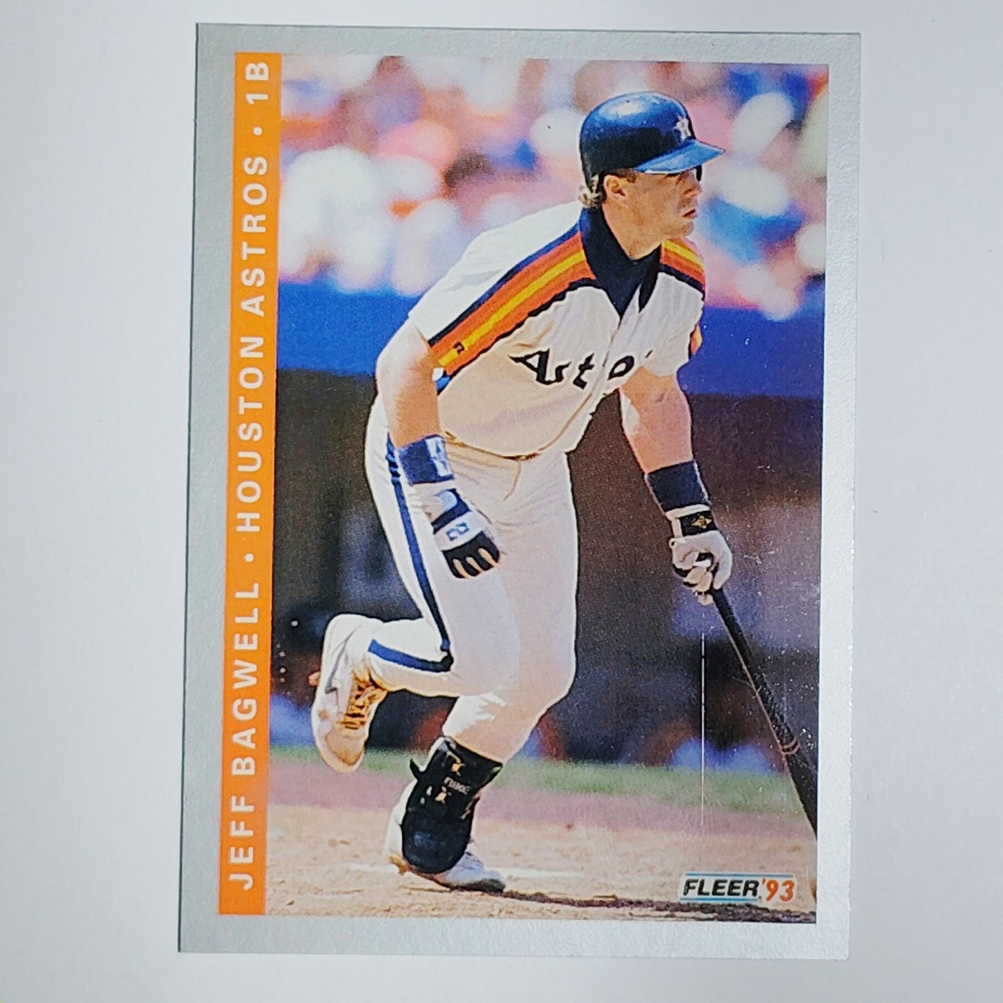 1993 Fleer Jeff Bagwell #46 Houston Astros HOF 1st Base - Rainbow Jersey VG/EX