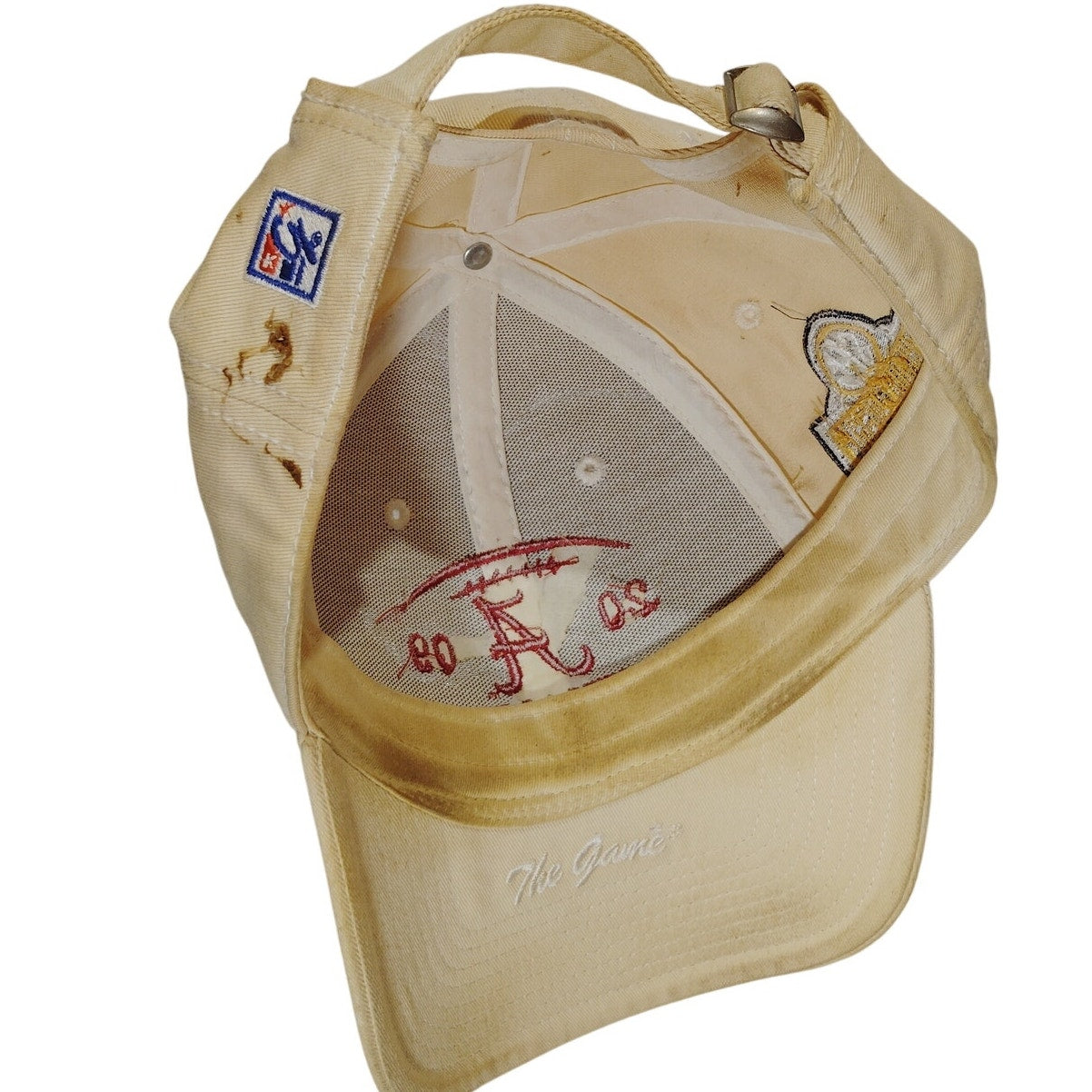 2009 Alabama Crimson Tide National Champions Golf Hat – Adjustable OS, Aged White Panels