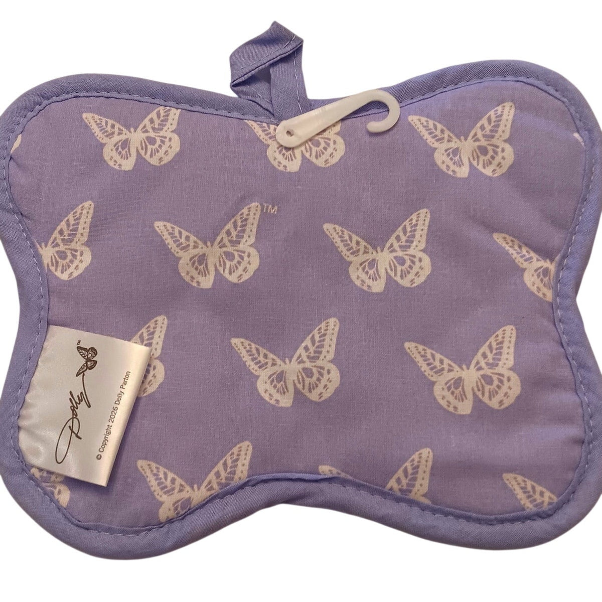 Dolly Parton Floral Butterfly Pot Holder Lavender Multi-color Kitchen New