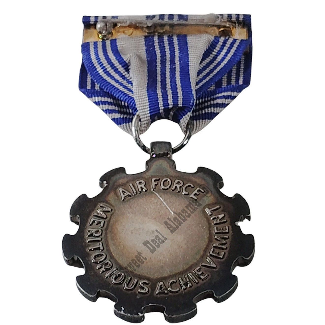 Air Force Medal (For Meritorious Achievement) Pinback, 1-3/8"D x 3"H Overall