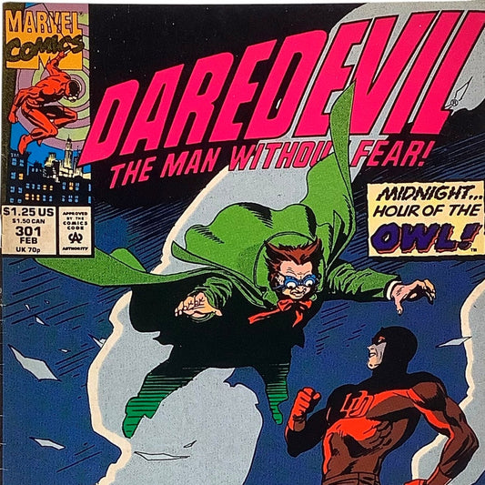 Daredevil (1964 1st Series), #301 The Man Without Fear!, Feb. 1992 FN 6.0