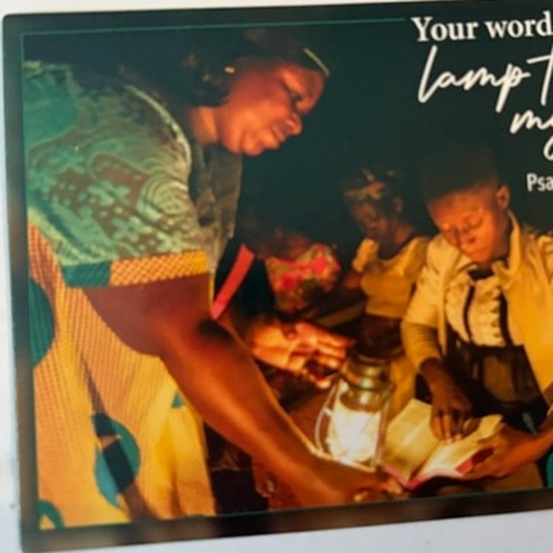 Christian Scripture Fridge Magnet Psalm 119:105 Lantern Bible League 3.5x2.5