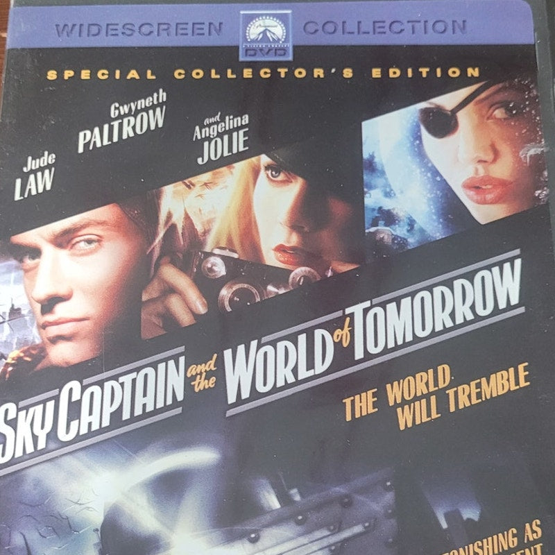 Sky Captain DVD Widescreen Sci-Fi Adventure Jude Law Gwyneth Paltrow J-Lo, 2004