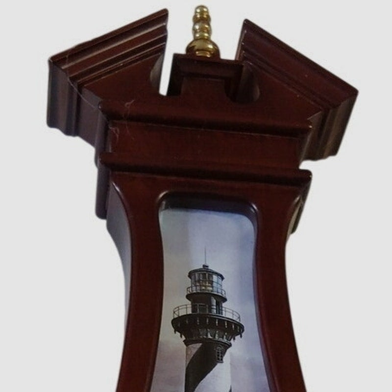 VTG 1992 Danbury Mint Cape Hatteras Lighthouse Banjo Wall Clock 25" Quartz