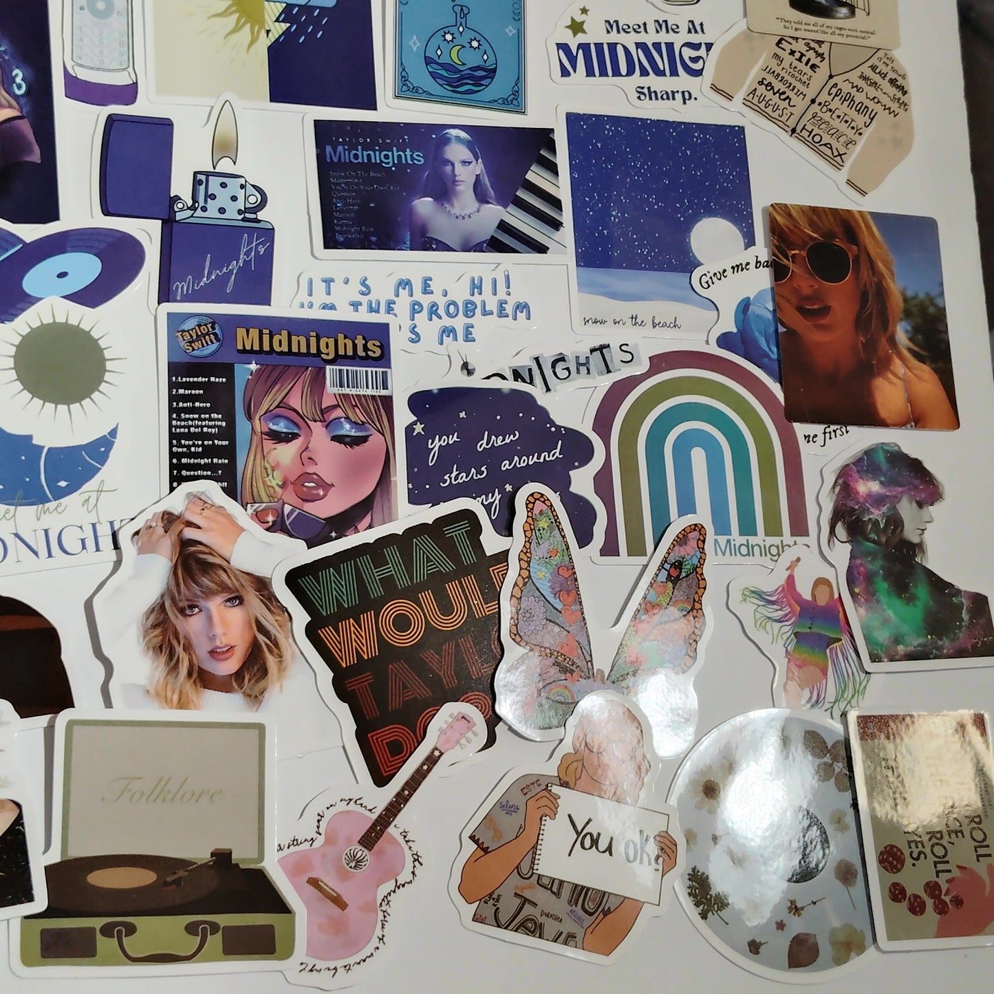 Lot/100 Assorted Style Taylor Swift Stickers Perfect for Scrapbooking & Crafts