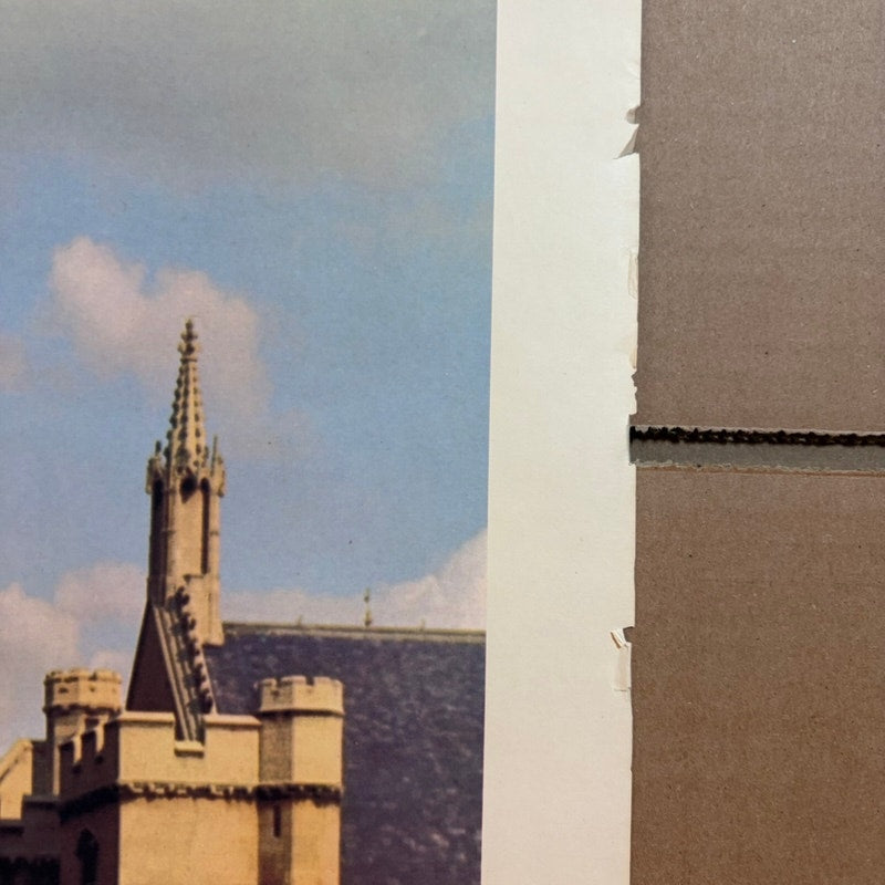 Vintage London Big Ben Parliament Square Travel Poster 1960s-70s - 37.5" x 25.5"