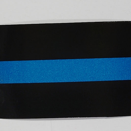Blue Line American Flag Vinyl Decal 3" x 2" Inside Window Mount – Police Support