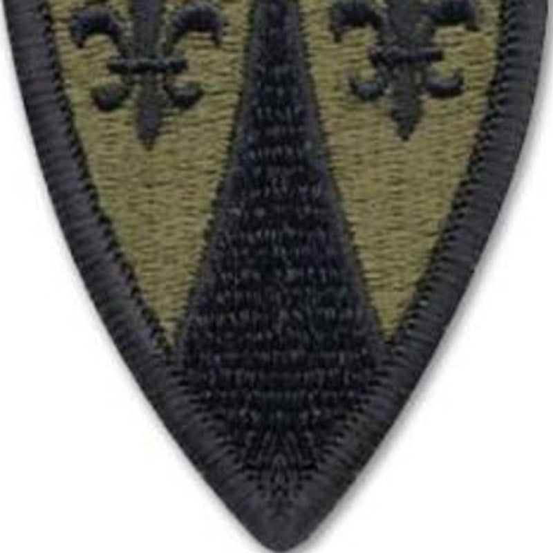 US Army Theater Support Command Europe Subdued Patch – NOS Merrowed 3‑1/8"