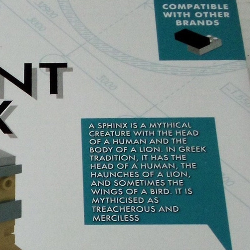 Blokko Ancient Sphinx 3D Block Building Puzzle – 145 Pieces – Ages 6+