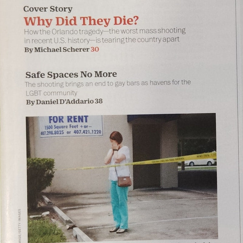 TIME Magazine June 27 2016 Orlando Pulse Shooting Why Did They Die Cover