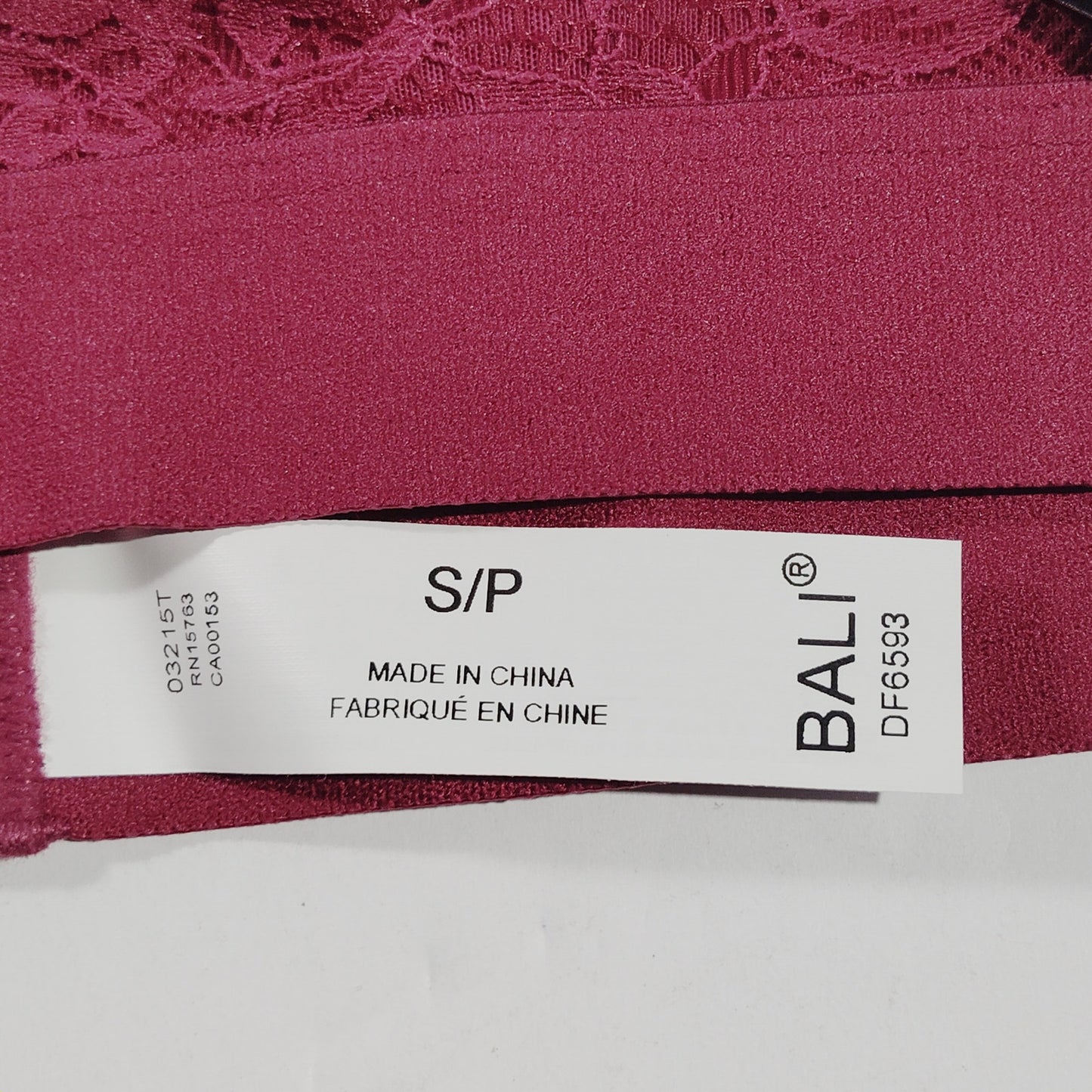 Bali Comfort Revolutionize Wireless Plunge Bralette – Deep Cerise – Small