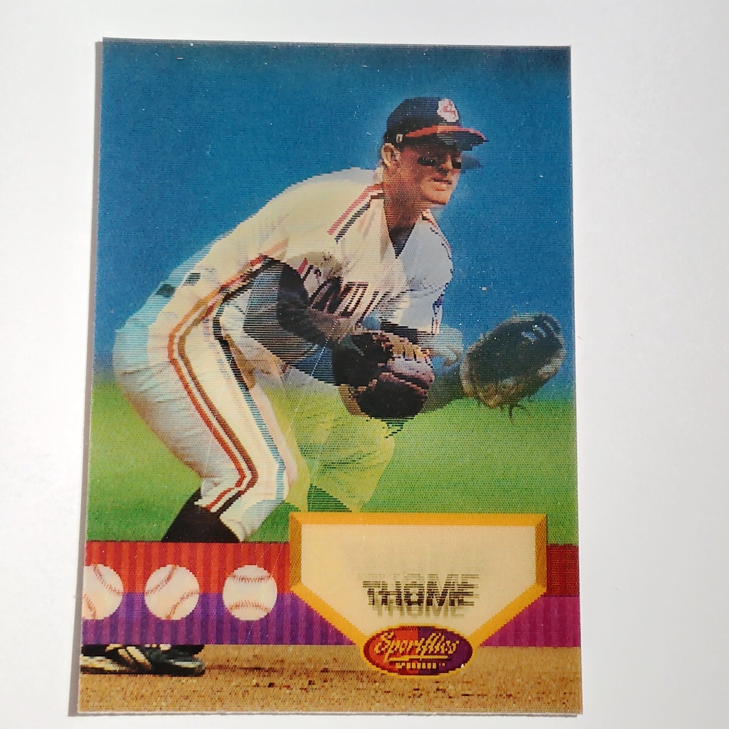 1994 Sportflics Jim Thome #98 Cleveland Indians 1B Lenticular Baseball Card NM
