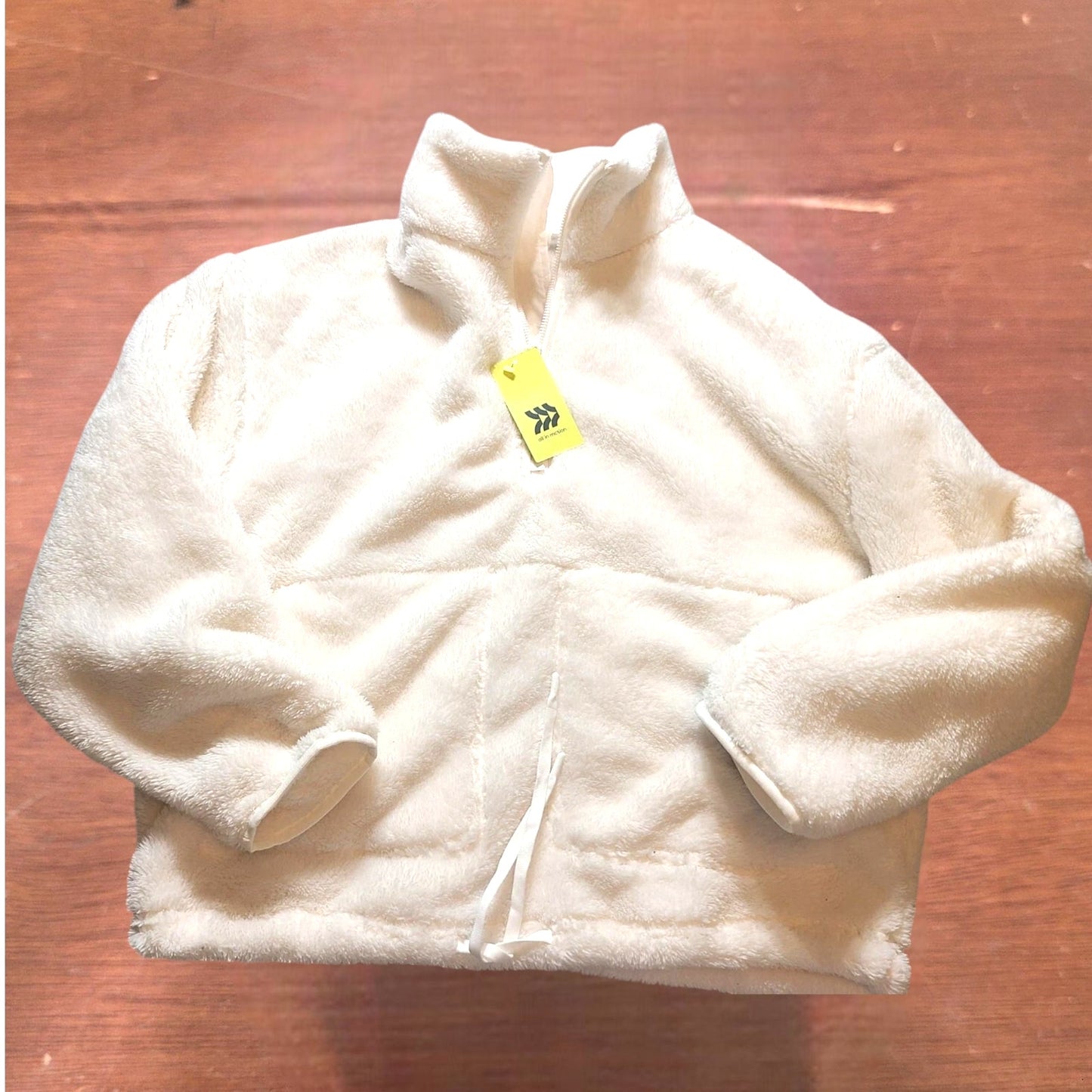 All in Motion High‑Pile Fleece 1/2‑Zip Pullover – Cream – Women’s 3X