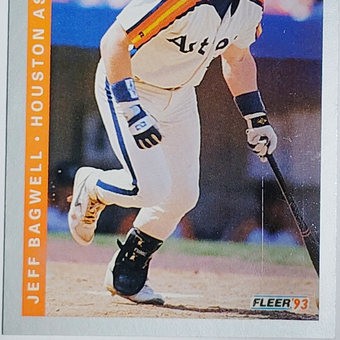 1993 Fleer Jeff Bagwell #46 Houston Astros HOF 1st Base - Rainbow Jersey VG/EX