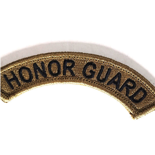 US Army Honor Guard Tab OCP 3‑1/4" × 1‑1/8" Hook‑Back + Sew‑On Loop