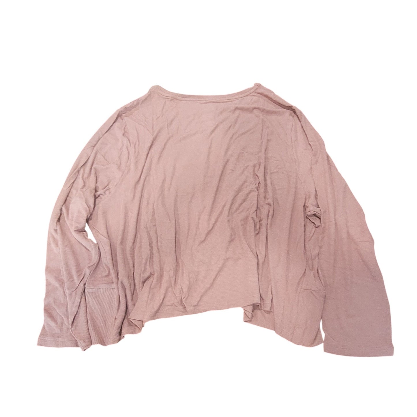 All in Motion Twist‑Front Long Sleeve Top – Light Pink – Women’s 4X